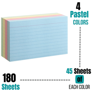 Mr. Pen- Pastel Index Cards